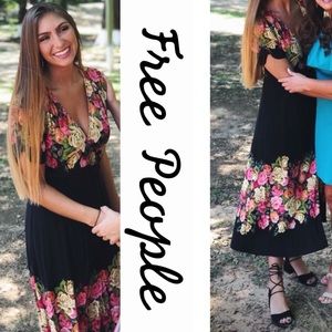 Free People Jaimie floral midi dress